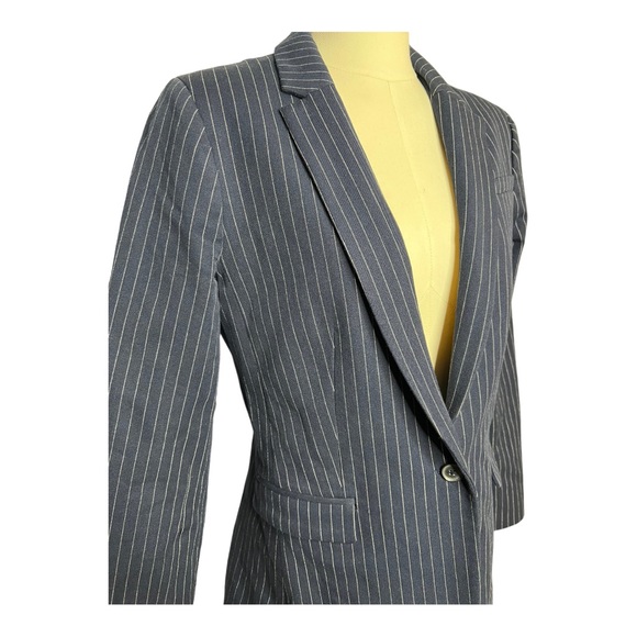 Banana Republic Pinstripe Blazer Jacket - Womens Size 8 - Picture 4 of 12
